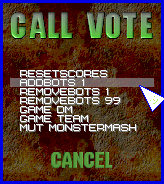 CallVote Menu